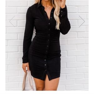 Black Pink Lilly dress with slip